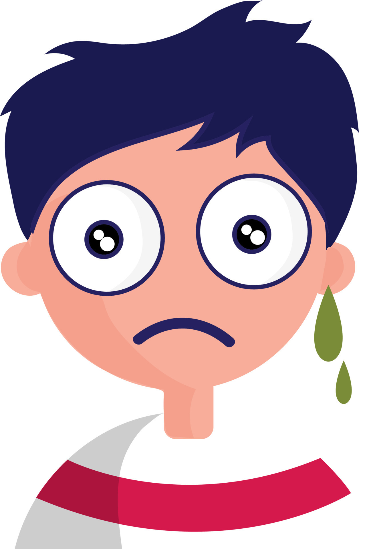 Vector Of Discharge Ear Boy. 24156795 Vector Art at Vecteezy