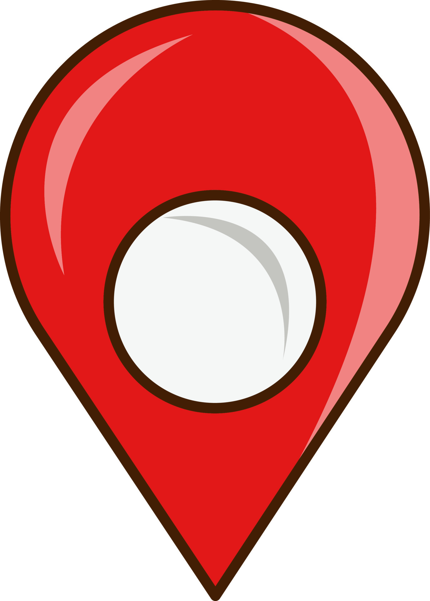 Flat Map Pin Icon Or Symbol In Red Color. 24157079 Vector Art at Vecteezy