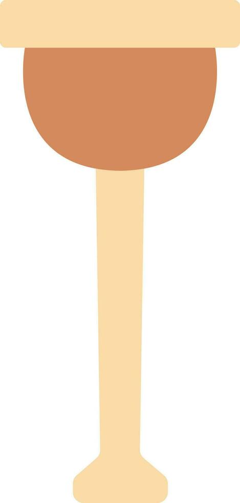 Wooden Leg Icon In Brown Color. vector