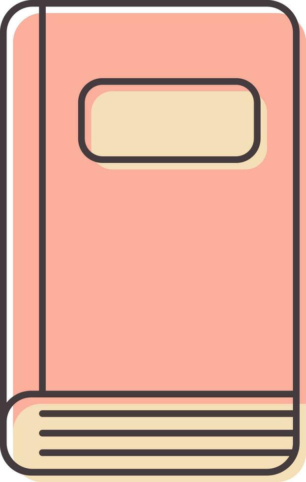 Isolated Book Icon In Pink Color. vector