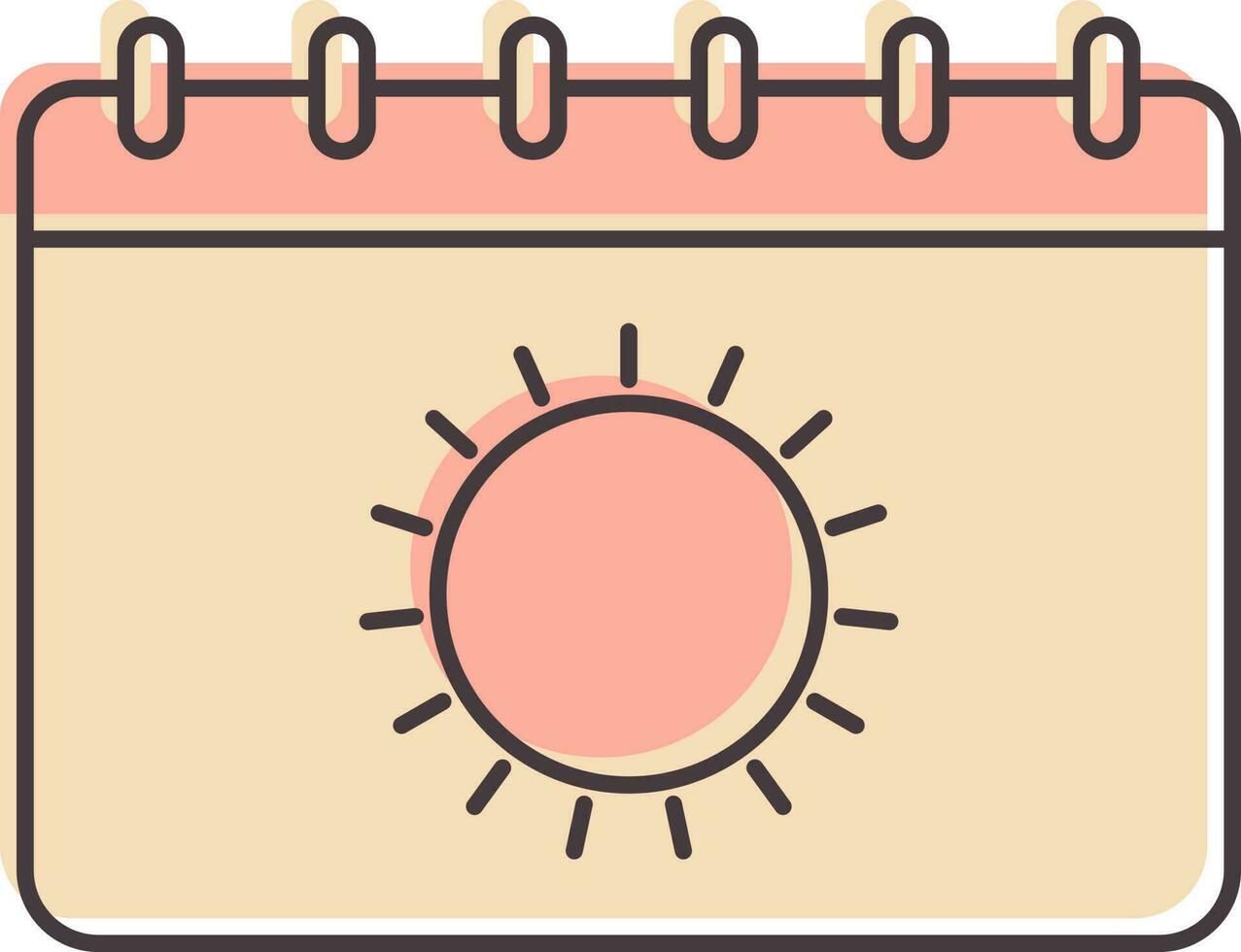 Summer Calendar Icon In Pink Color. 24157208 Vector Art at Vecteezy