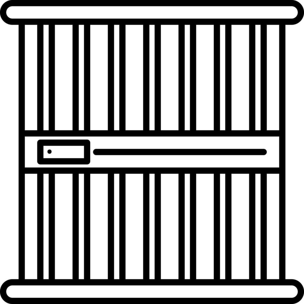 Illustration Of Lockup Icon In Line Art. vector