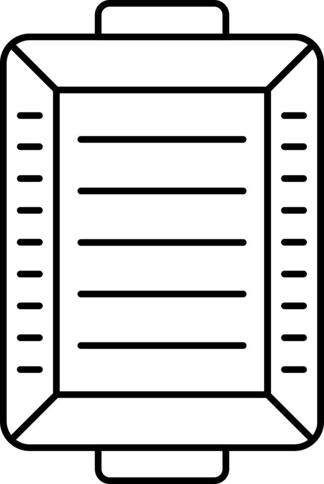 negro carrera ilustración de bandeja icono. vector