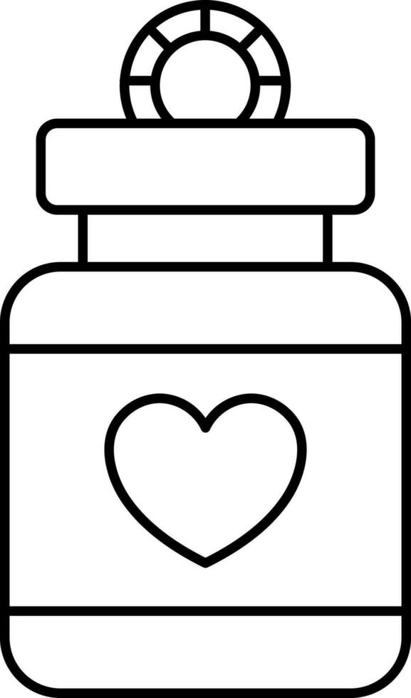 Money Box Icon In Black Thin Line Art. vector