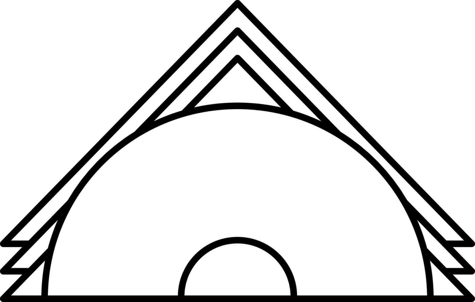 Tissue Stand Icon In Black Line Art. vector