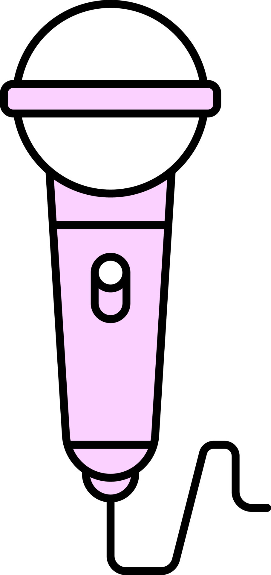 Isolated Microphone Icon In Pink Color. 24157750 Vector Art at Vecteezy