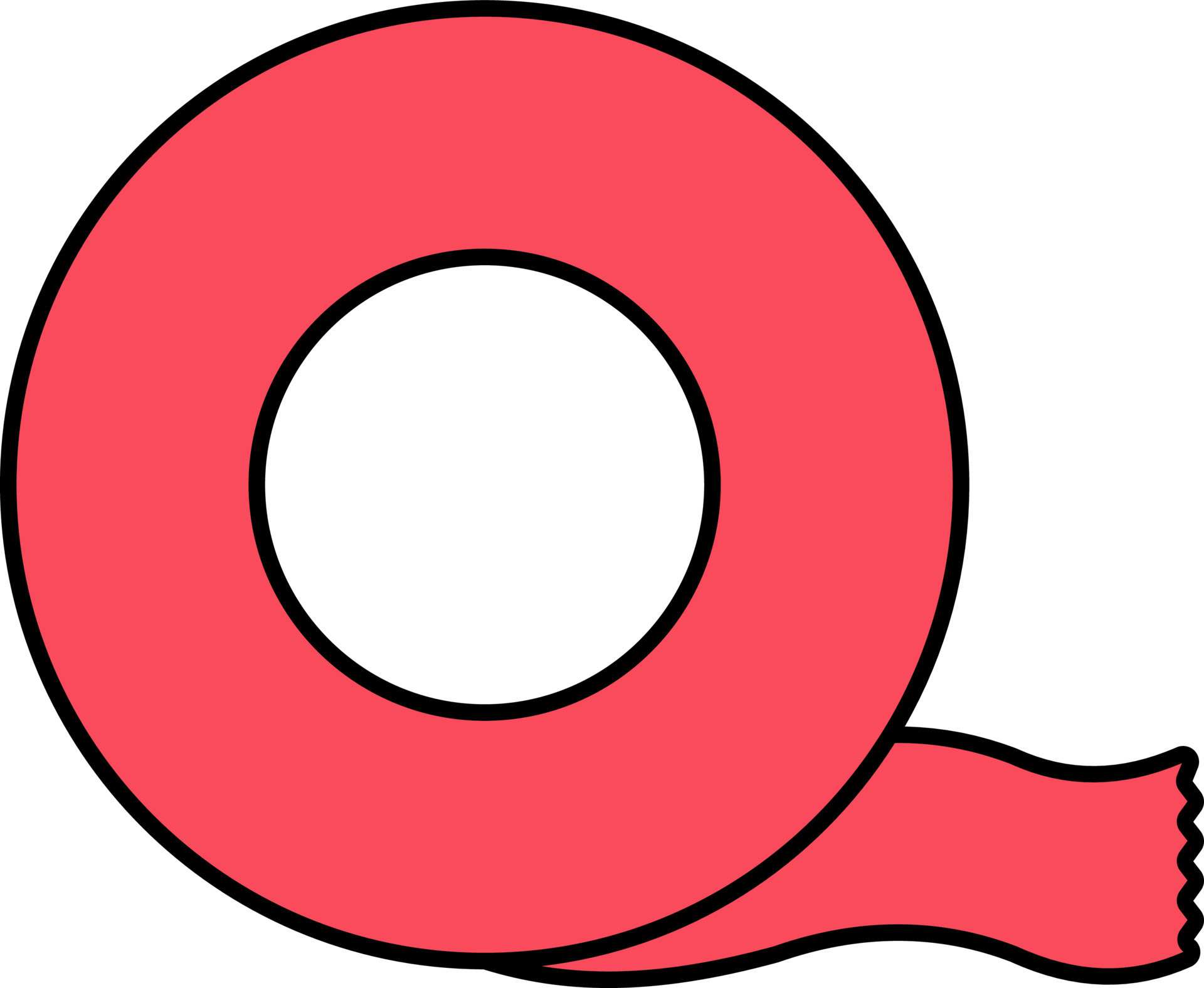 Red Tape Icon In White Background. 24157989 Vector Art at Vecteezy