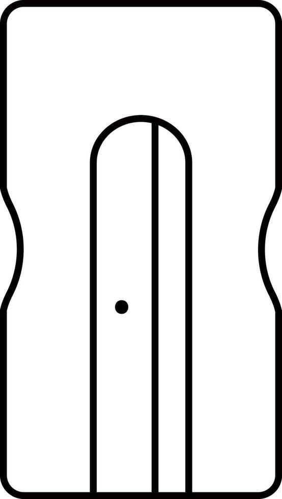 Isolated Sharpener Flat Icon Or Symbol. vector