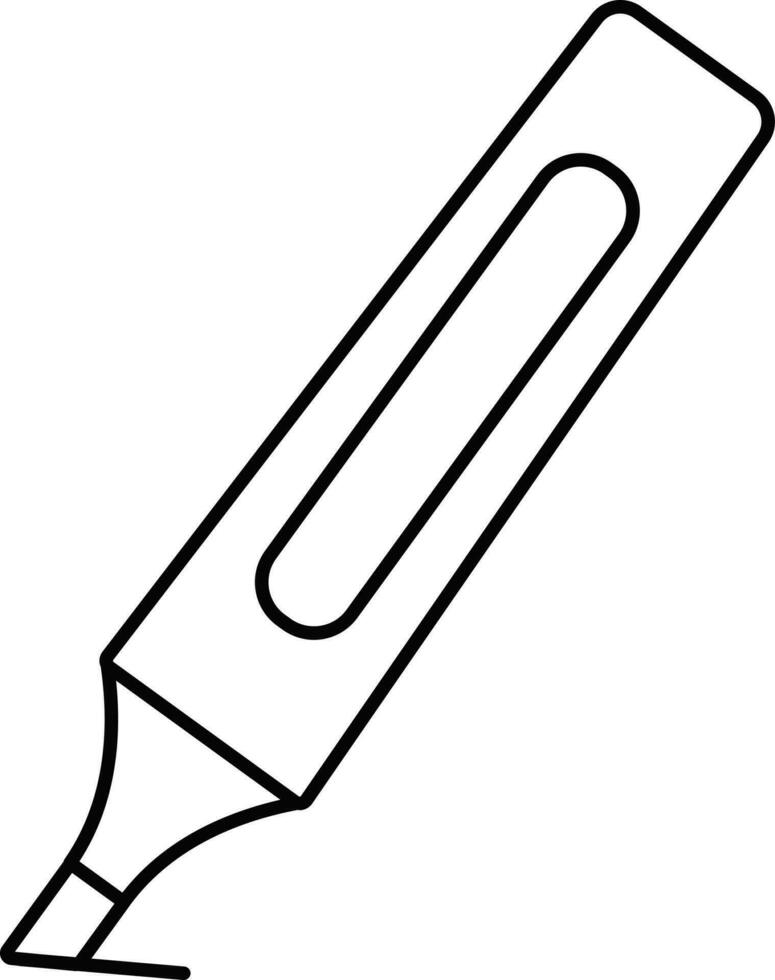 Flat Illustration Of Marker Icon. vector