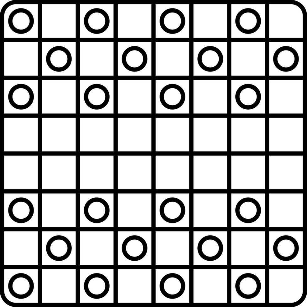 punto juego inspector tablero negro lineal icono. vector