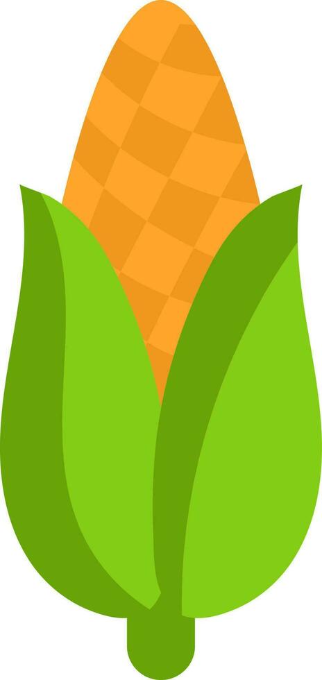 Isolated Corn Icon In Flat Style. vector