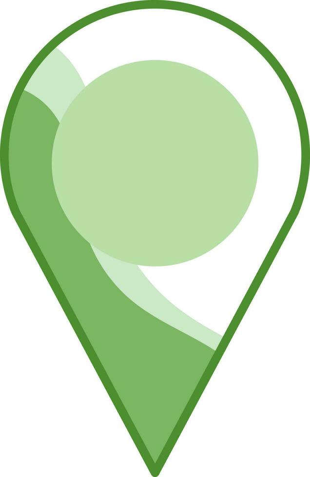 verde y blanco ilustración de GPS icono o símbolo. vector