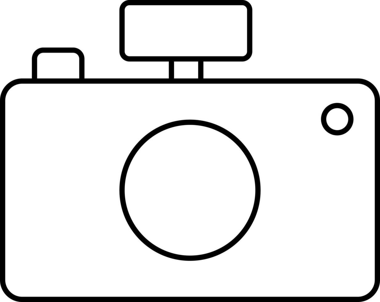 Isolated Smart Camera Thin Linear Icon. vector