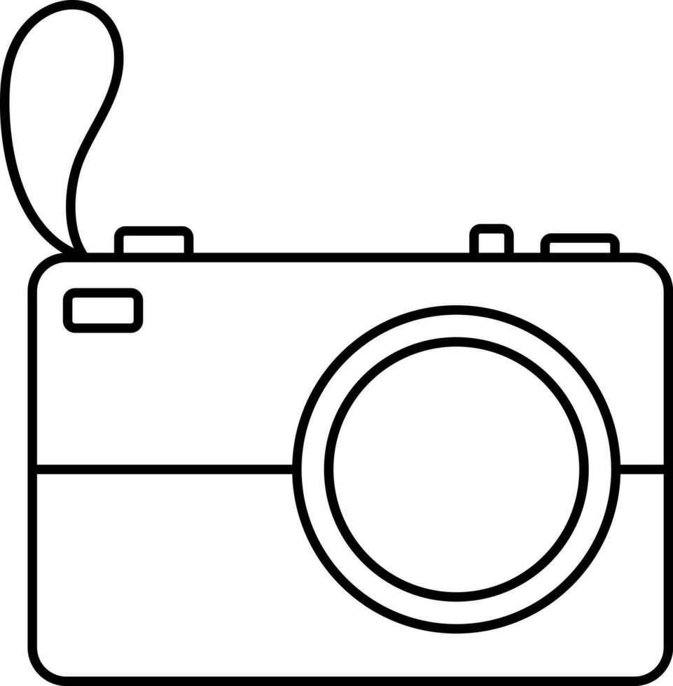 Isolated Camera Icon In Linear Style. vector