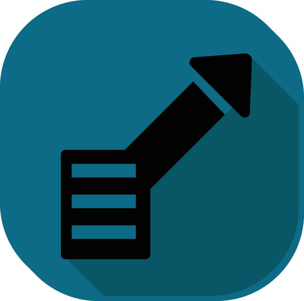 Black And Teal Send File Symbol On Square Icon. vector