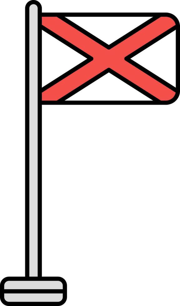 Northern Ireland Flag Flat Icon Or Symbol. vector