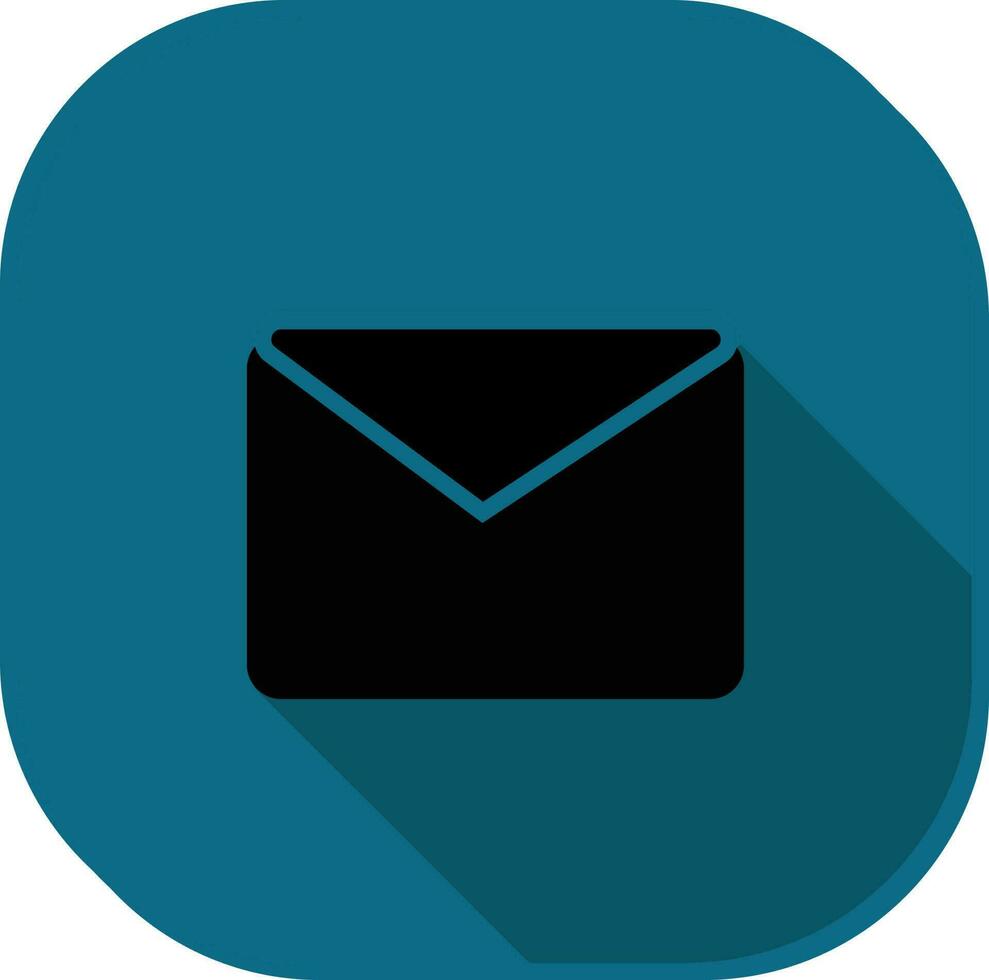 Square Mail Button Black And Teal Icon. 24159677 Vector Art at Vecteezy