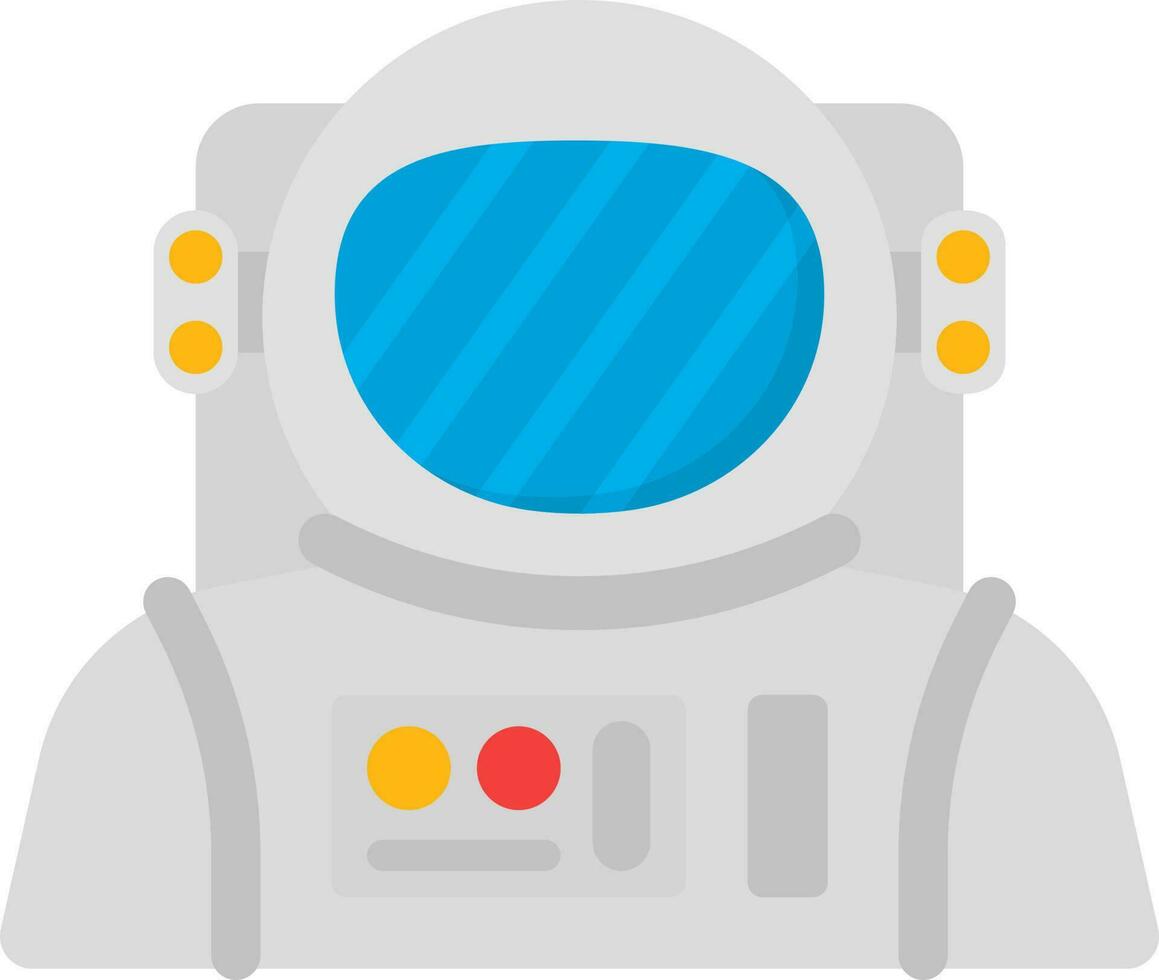Isolated Spaceman Icon In Grey Color. vector
