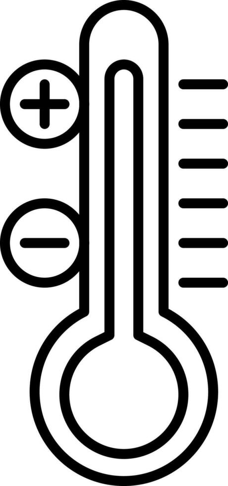 Temperature Maintain Icon In Linear Style. vector
