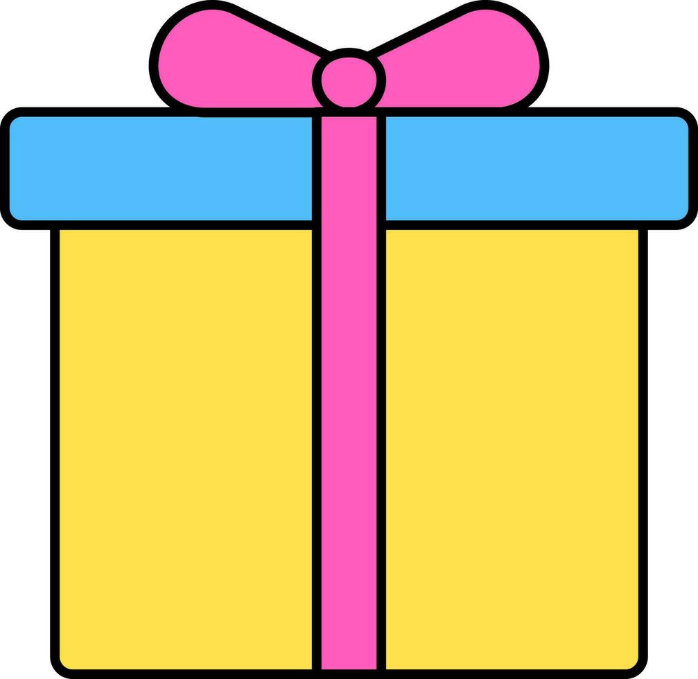 Isolated Gift Icon In Flat Style. vector