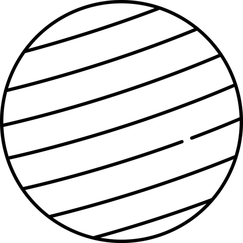 ilustración de yoga pelota icono. vector