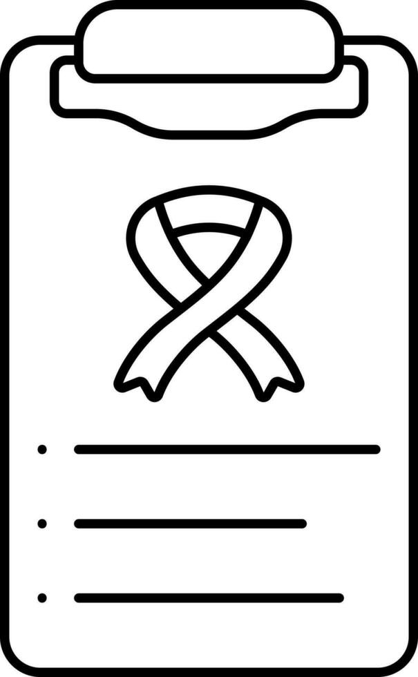 Awareness Report Icon In Line Art. vector