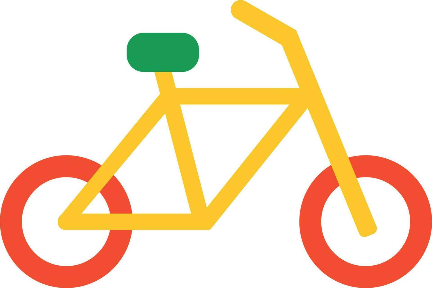 Flat Illustration Of Colorful Cycle Icon. vector