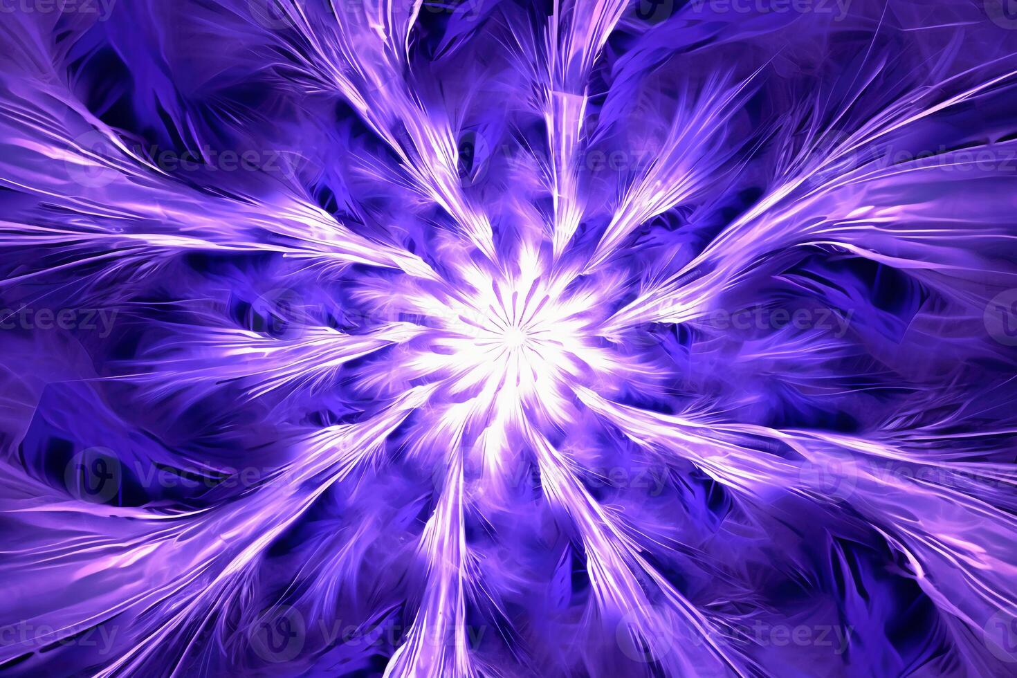 Lazer light fractals, purple and white. photo