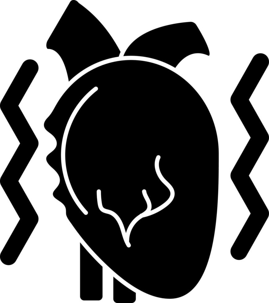 Heart Attack Icon Or Symbol vector