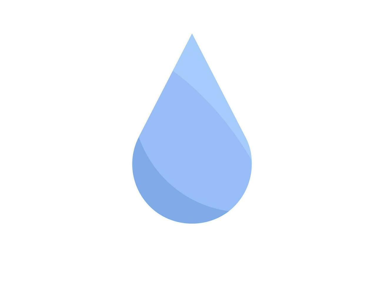 Water Drop Sticker Illustration Of Blue Color. vector