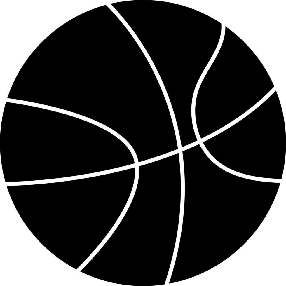 Illustration Of Basketball Icon. vector