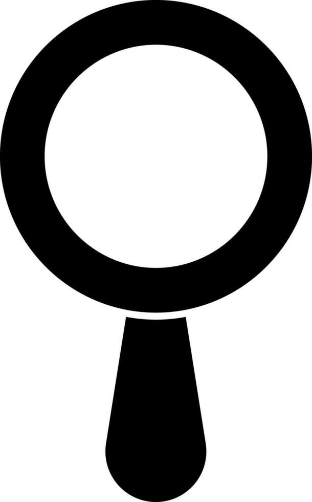 Magnifying Glass Flat Icon In Glyph Style. vector