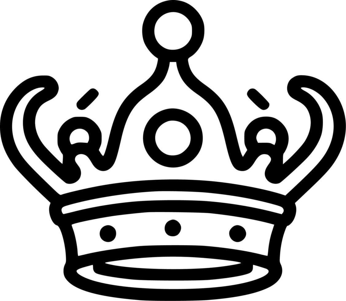 Coronation - Minimalist and Flat Logo - Vector illustration