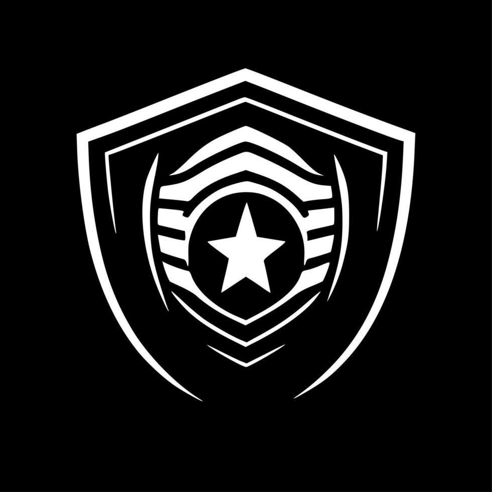 Shield - Minimalist and Flat Logo - Vector illustration