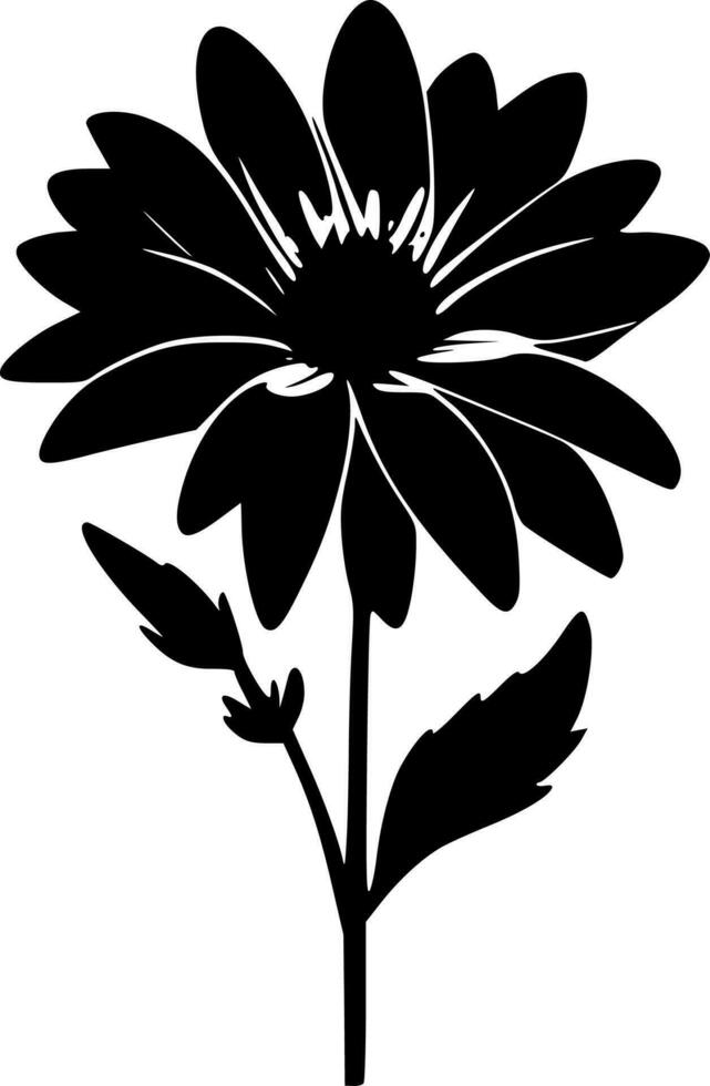 Flower, Minimalist and Simple Silhouette - Vector illustration