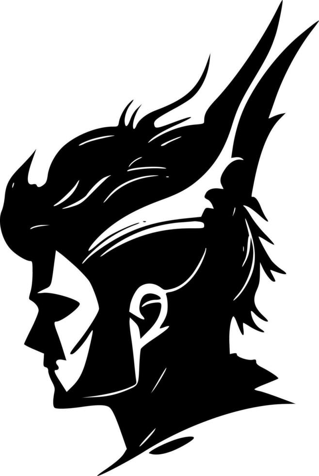 Fantasy, Minimalist and Simple Silhouette - Vector illustration