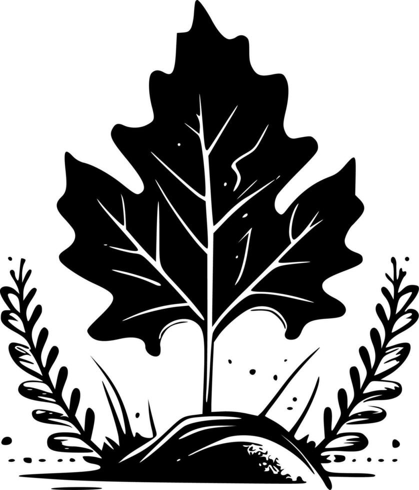 Autumn - Minimalist and Flat Logo - Vector illustration