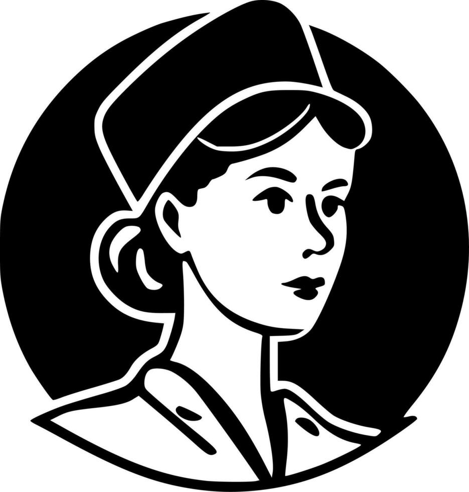 Nursing - High Quality Vector Logo - Vector illustration ideal for T-shirt graphic
