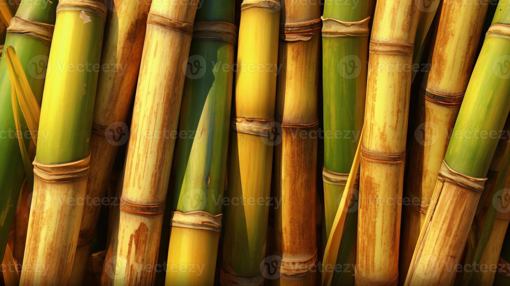 A bamboo forest with tall green stalks reaching towards the sky. photo