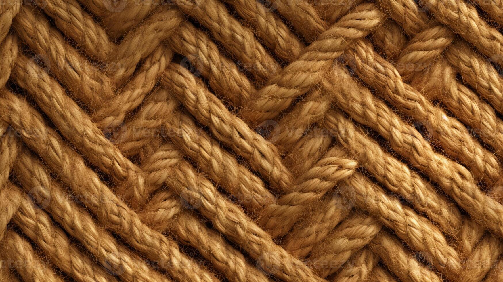 A textured brown knitted fabric. photo