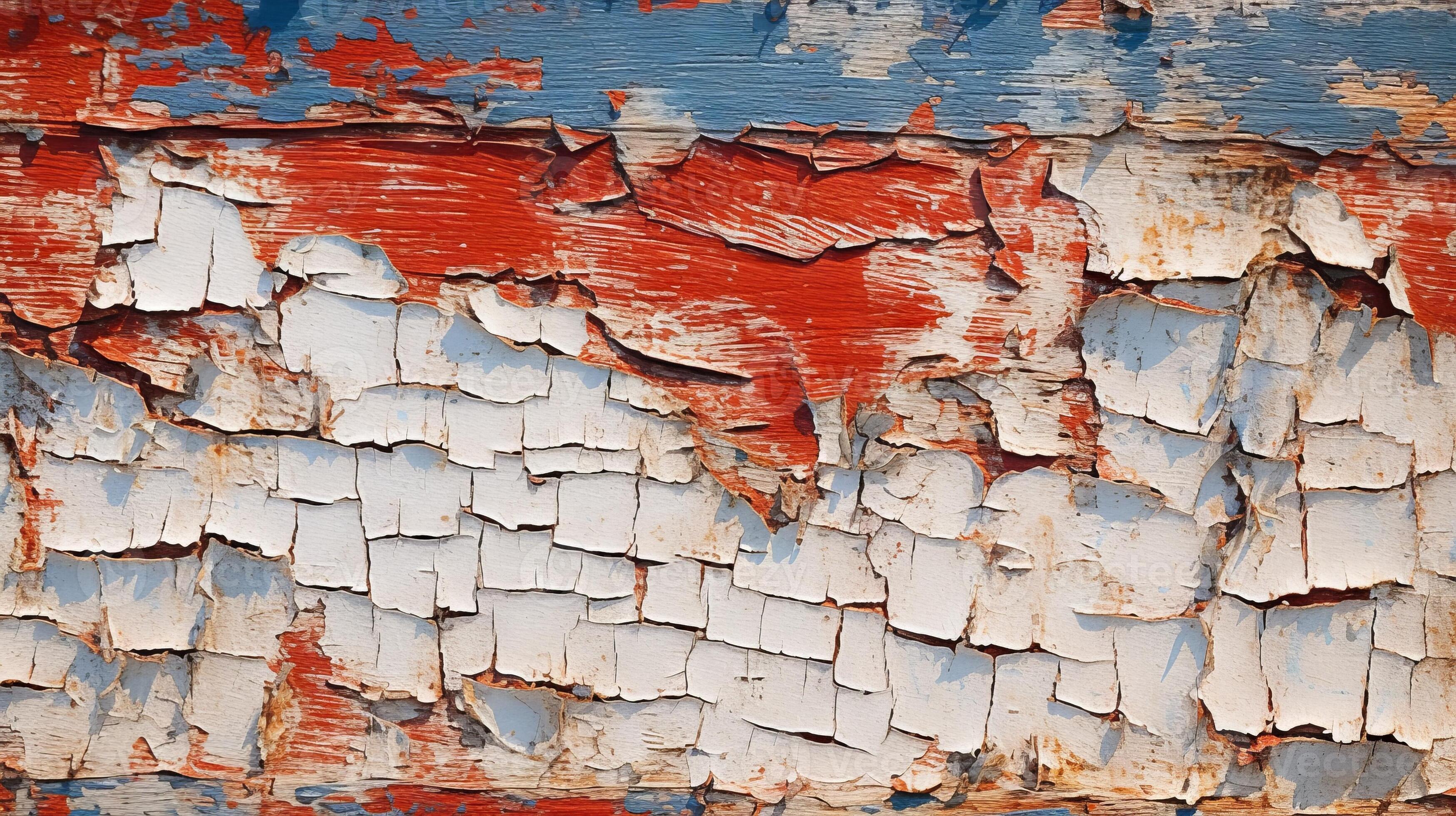 Peeling paint texture on a weathered wall. 24161607 Stock Photo at Vecteezy
