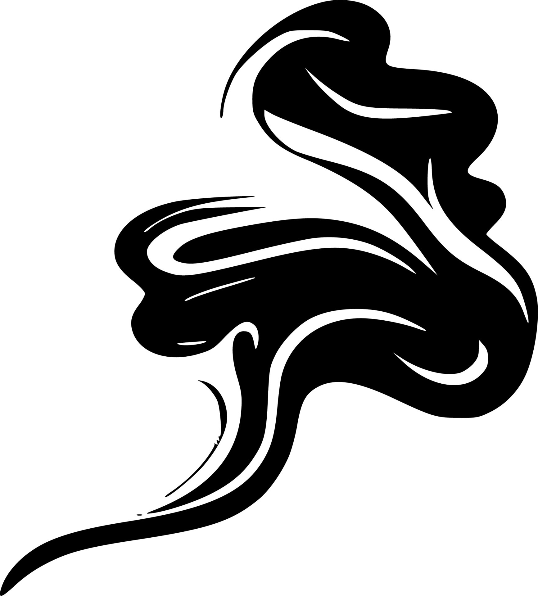 Smoke, Minimalist and Simple Silhouette - Vector illustration 24161806
