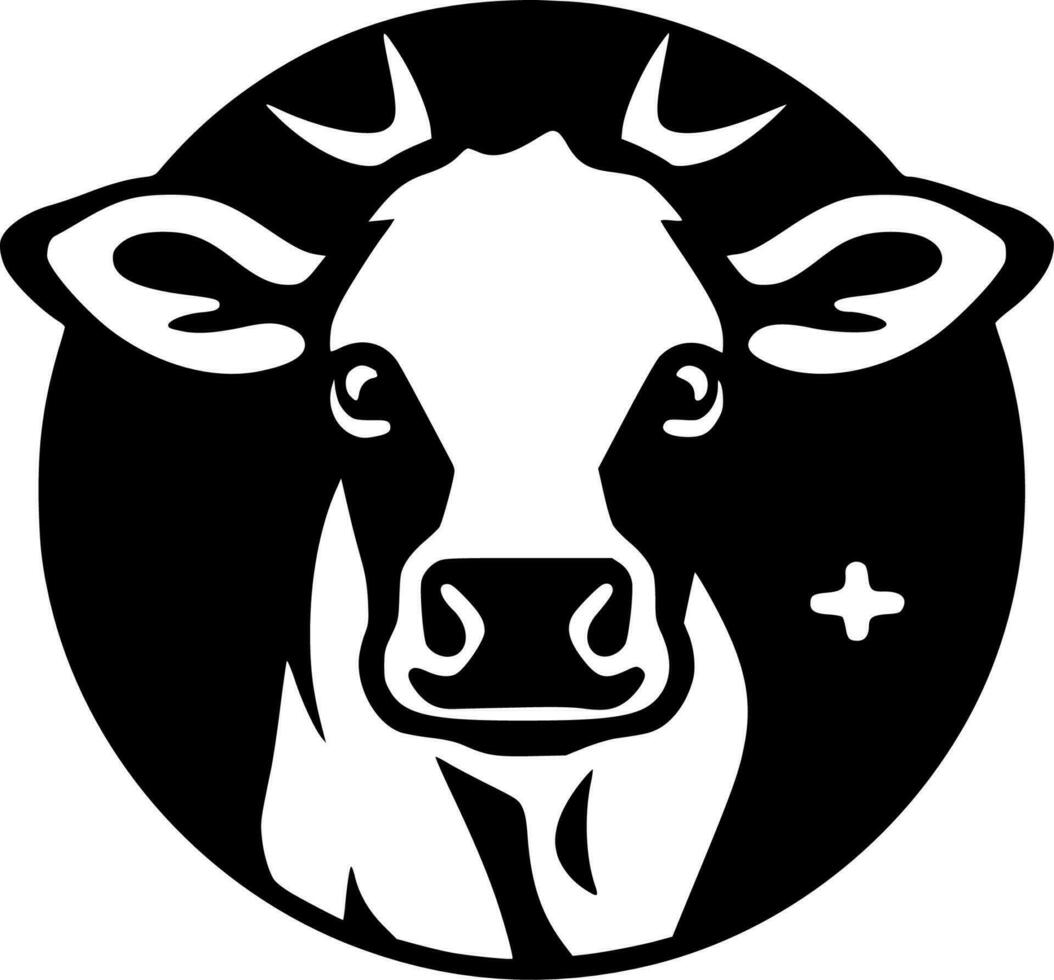 vaca - alto calidad vector logo - vector ilustración ideal para camiseta gráfico