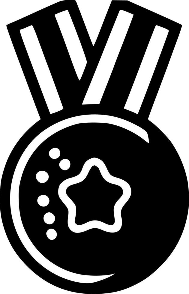 Medal, Minimalist and Simple Silhouette - Vector illustration