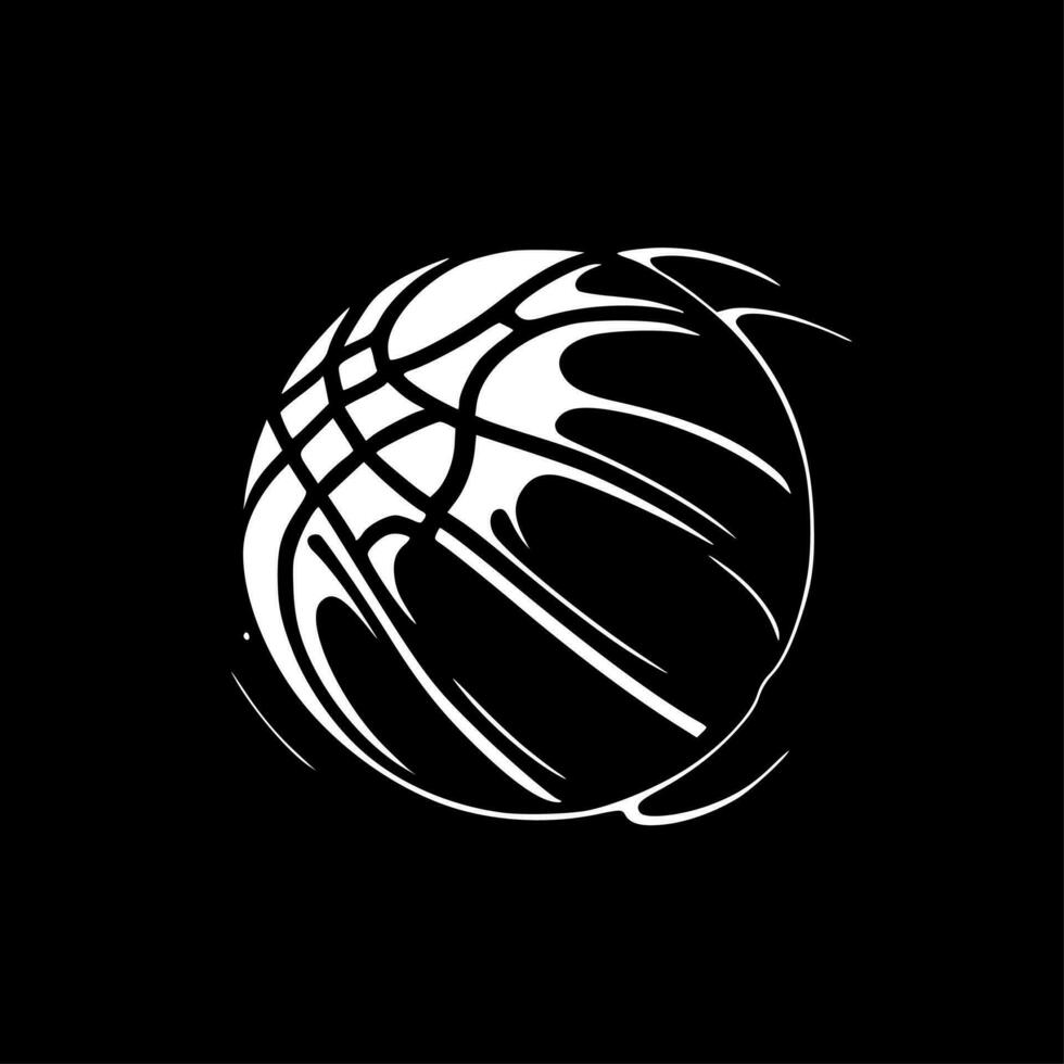 Basketball, Minimalist and Simple Silhouette - Vector illustration
