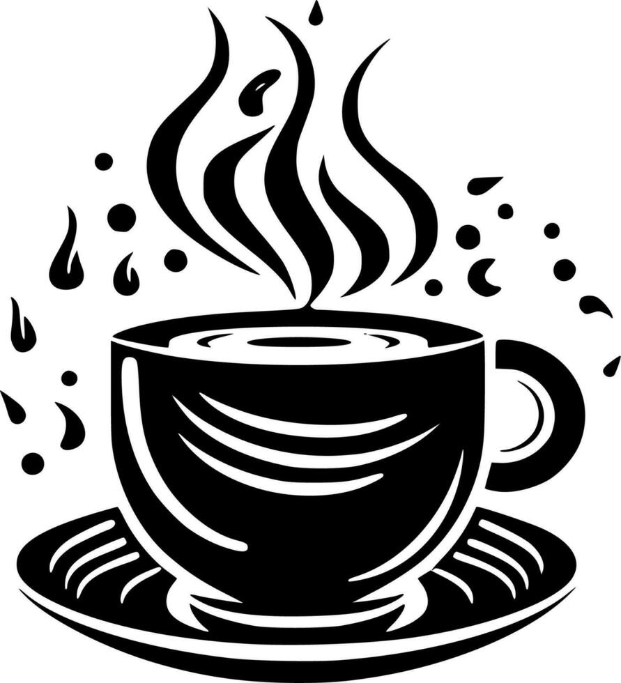 Coffee, Minimalist and Simple Silhouette - Vector illustration