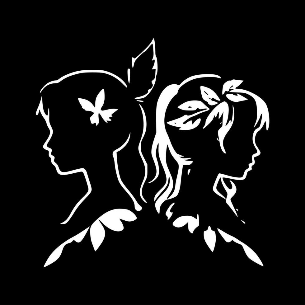 Fairies - High Quality Vector Logo - Vector illustration ideal for T-shirt graphic