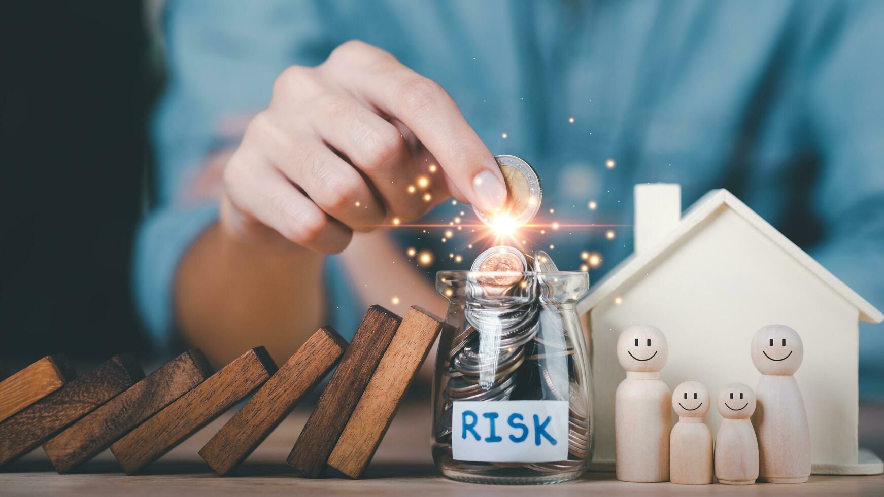 Financial risk management concept ,Business Investment Feasibility Assessment ,protection of business interests ,business risk analysis ,Decisions on Business Opportunities ,investment growth photo