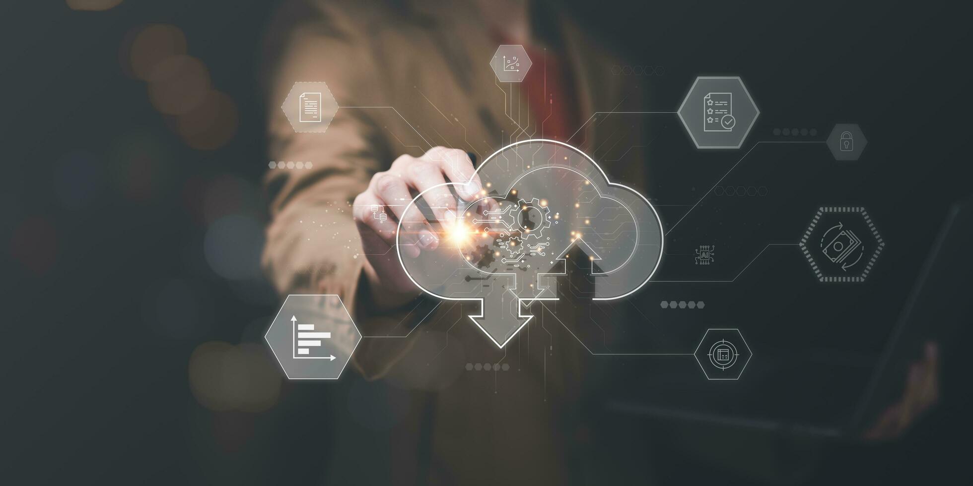 cloud computing backup technology concept,Personal Storage Management,cloud technology ,Access to server communication services,interface for uploading and downloading data ,Security Administration photo