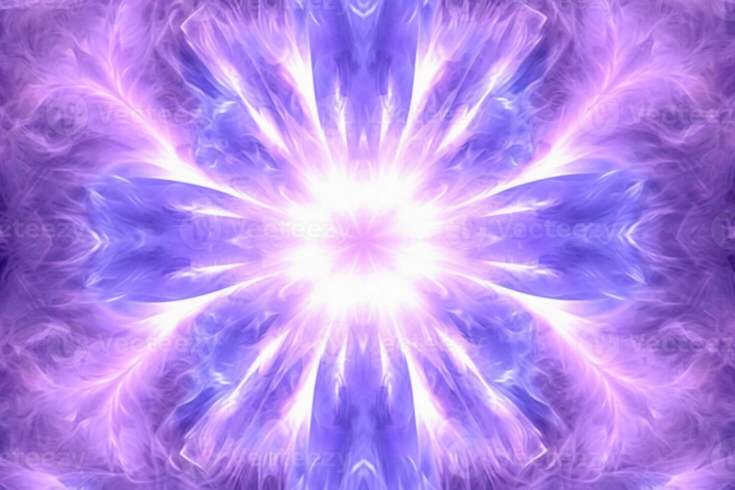 Lazer light fractals, purple and white. photo